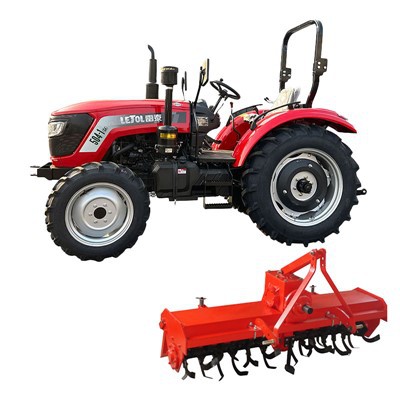 Tractor agrícola y de jardinería con tracción en las cuatro ruedas y 50 HP